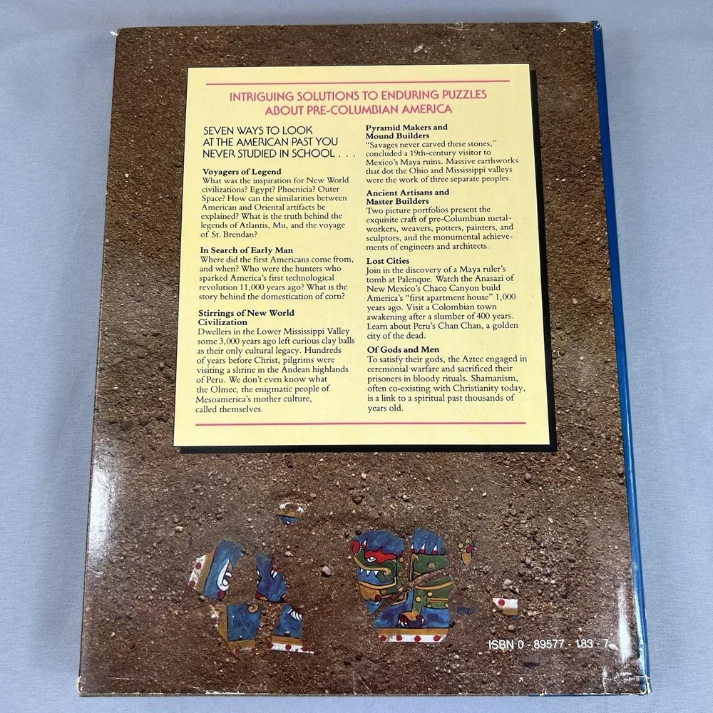 Mysteries of the Ancient Americas: New World Before Columbus Hardcover Book